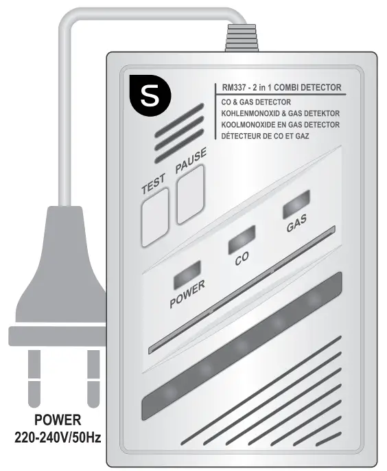 smartwares 2 in 1 Combi Carbon Monoxide, Gas Detector - fig 1