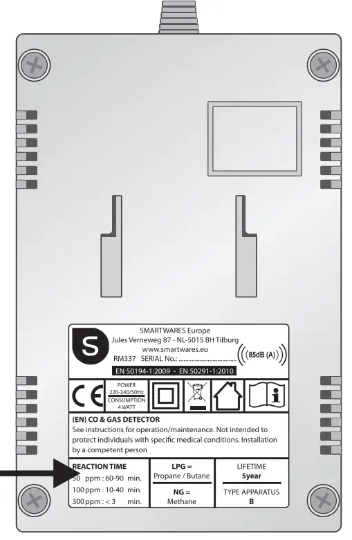 smartwares 2 in 1 Combi Carbon Monoxide, Gas Detector - fig 2
