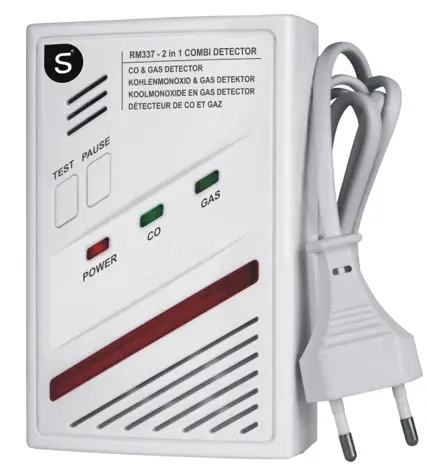 smartwares 2 in 1 Combi Carbon Monoxide, Gas Detector