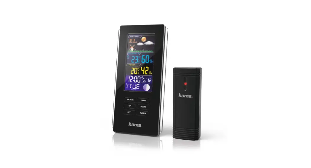 Hama 00186312 Weather Station Color Edge Instruction Manual
