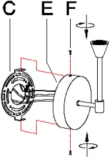 ZEVNI A04639 Benet 4.5-Inch W 1-Light Brass-Black Modern A4