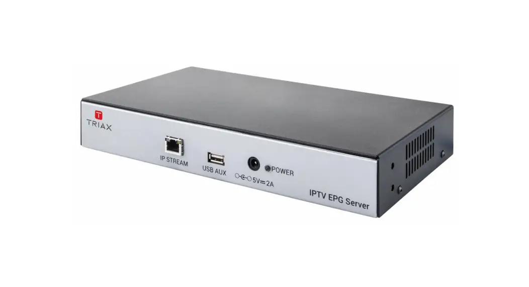 Triax 492095 Iptv Epg Server User Manual