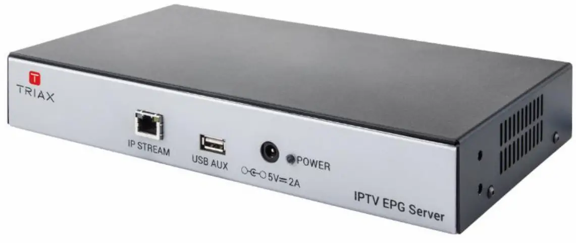 TRIAX 492095 IPTV EPG Server - fig 1