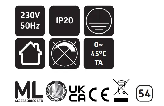 Knightsbridge EMTWIN LED Non Maintained Emergency Twinspot-03