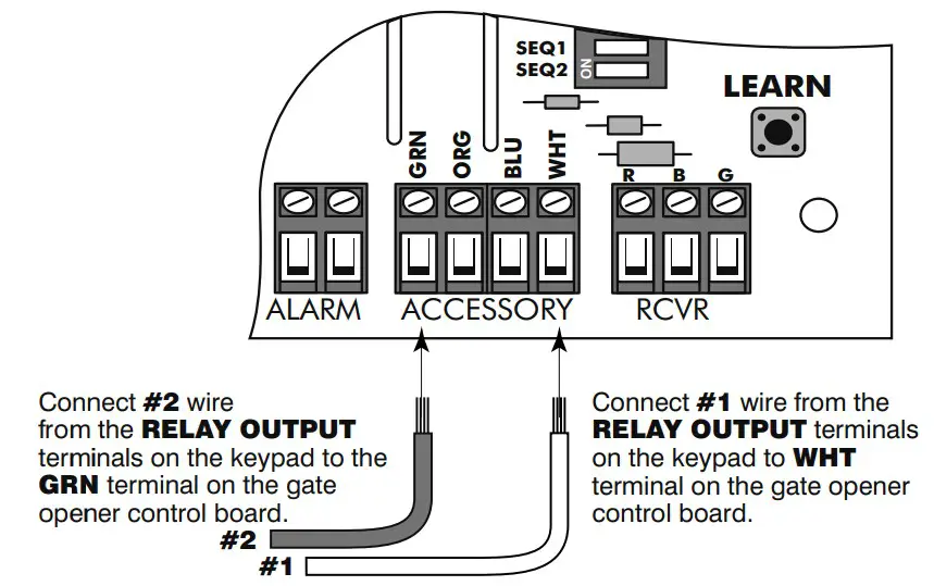 Mighty Mule FM136 Wireless Gate Entry Intercom - Connections1