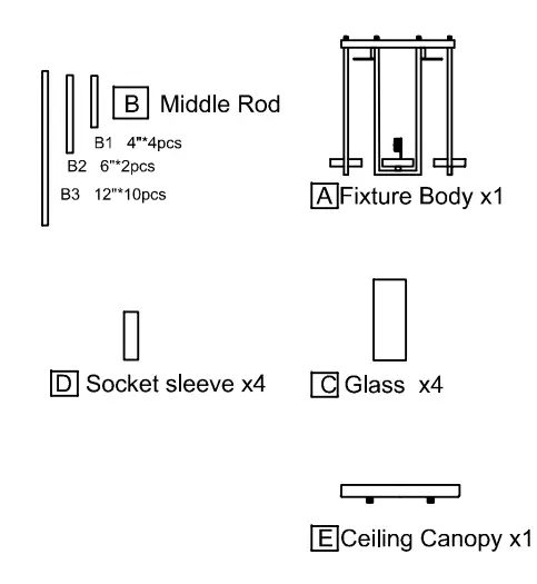 CWI-LIGHTING-9858P14-4-Light-Up-Mini-Pendant-fig-1