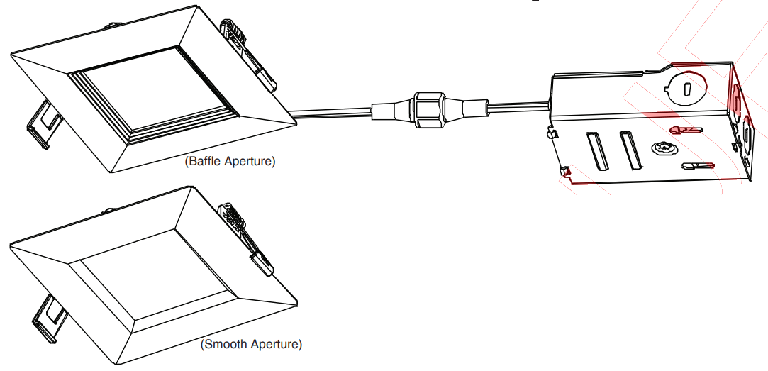 LITHONIA LIGHTING WF4 SQ X LED Ultra Thin Wafer LED Square