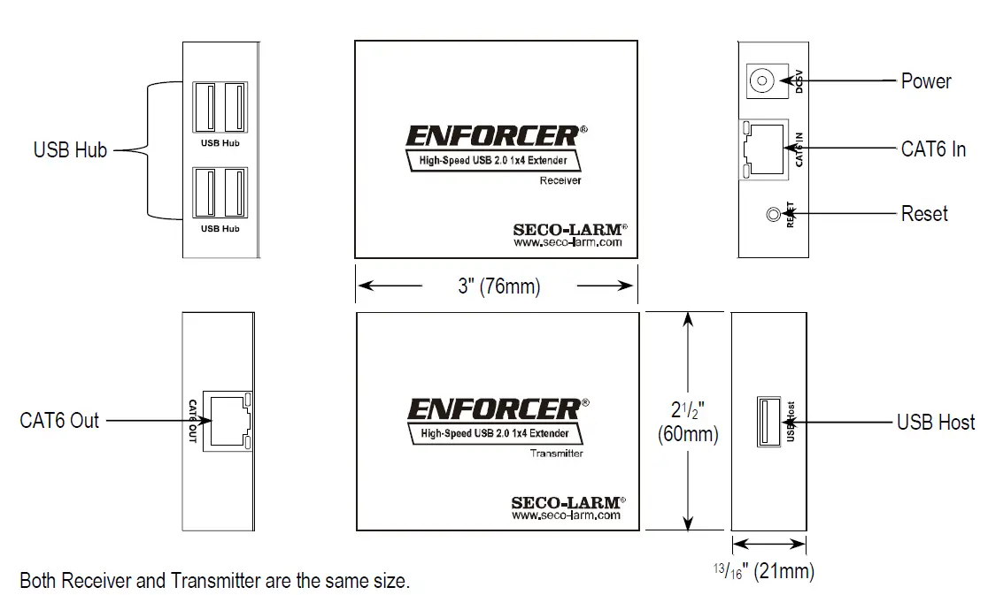 ENFORCER-DE-S104Q-High-Speed-USB-2.0-1x4-Extender-1