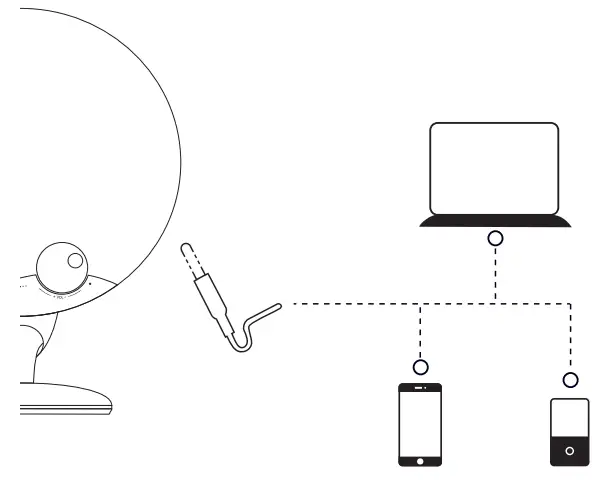 CONCORD XC-5250 Gramophone Bluetooth Speaker - AUX Connection