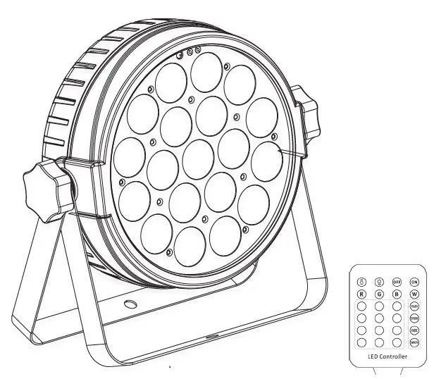 Afx Light Club-mix3 Led Par Can 19 X 10w Rgbw User Manual
