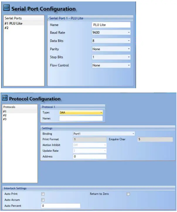 Avery Weigh Tronix ZK830 PLU Lite High Resolution Digital Checkweigher - ZK830 Serial setup