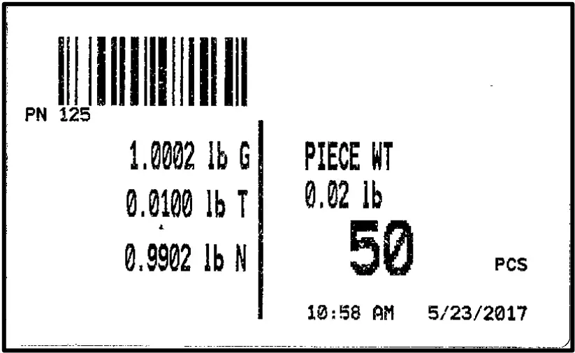Avery Weigh Tronix ZK830 PLU Lite High Resolution Digital Checkweigher - ber code