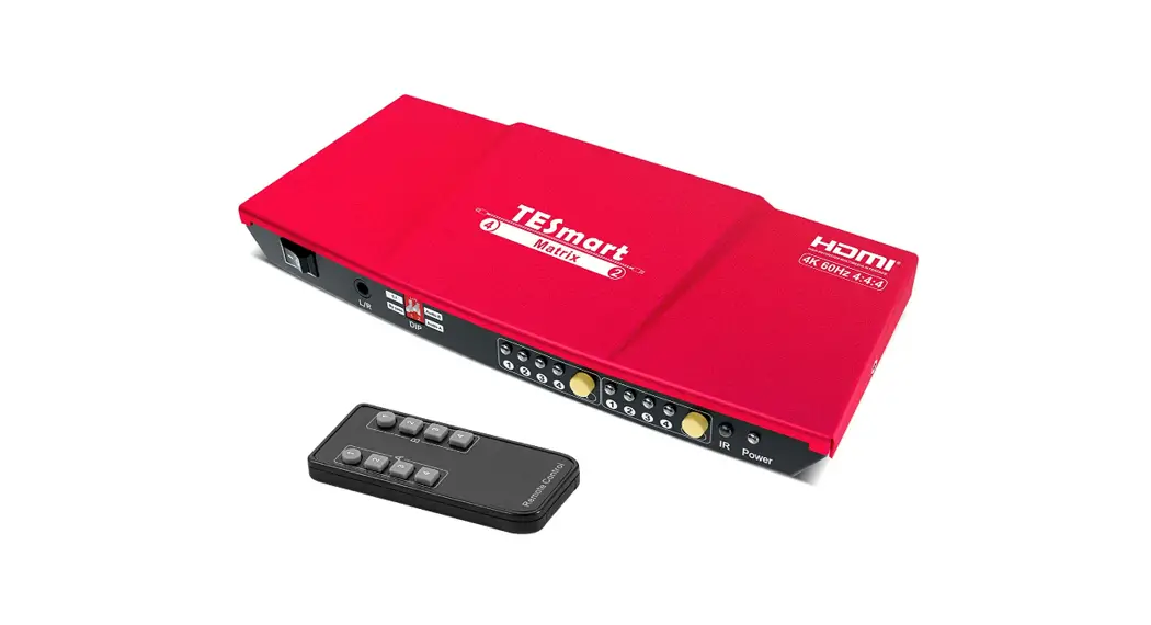 Tesmart Hma0402a1u 4x2 4k Hdmi Matrix Switch With Audio Extraction And Audio Out User Manual