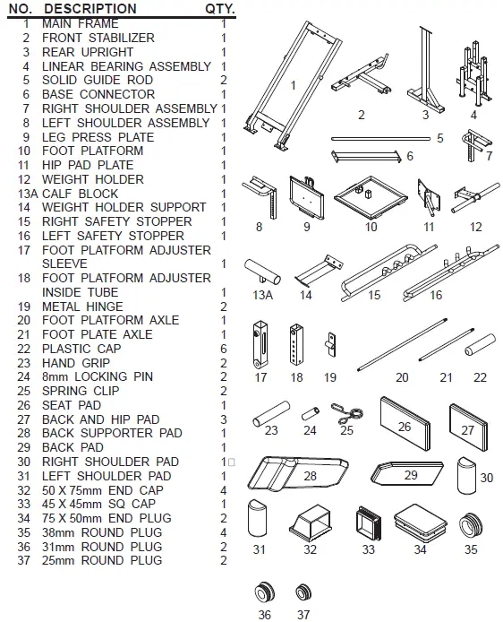BODYCRAFT-F660-Linear-Bearing-Hip-Sled-Strength-Training-System-FIG-2