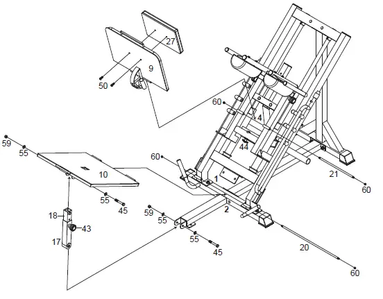 BODYCRAFT-F660-Linear-Bearing-Hip-Sled-Strength-Training-System-FIG-6