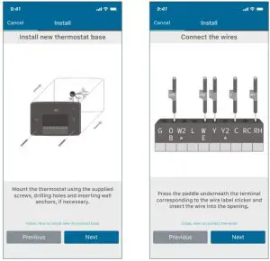 FIG 12 INSTALLING THE SENSI THERMOSTAT