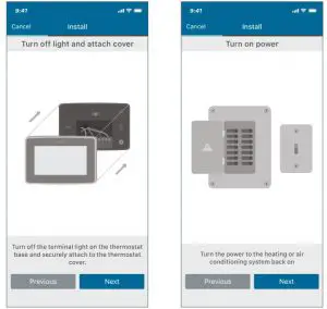 FIG 13 INSTALLING THE SENSI THERMOSTAT