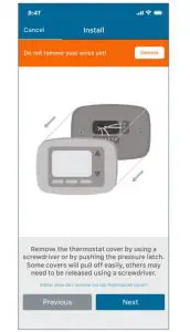 FIG 6 Remove Old Thermostat Cover