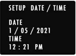 FIG 7 Set Time and Date