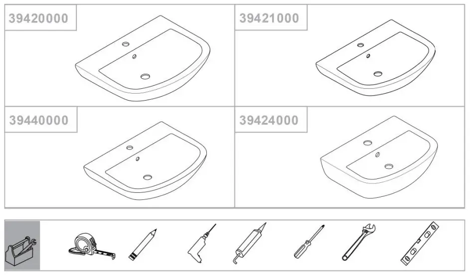 GROHE Ceramic Wall Hung Basin --