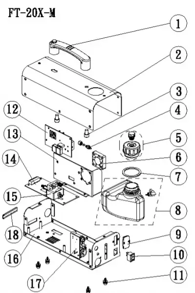 Antari FT-20X Fire Training Fog Machine -figure 17