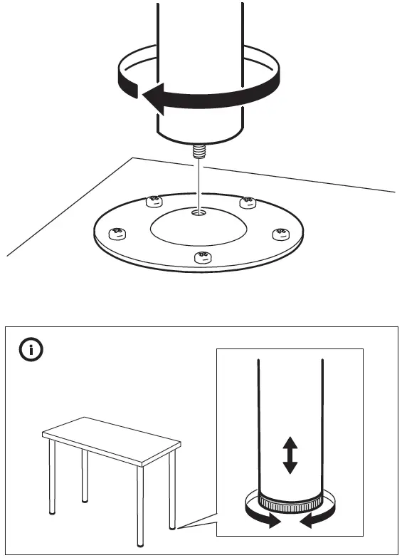 IKEA ADILS White Leg Installation 3