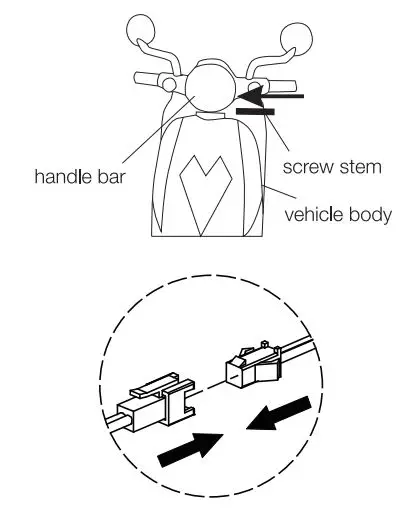 Kmart TR0903 6 Volt Scotter User Manual - Assemble the handle bar