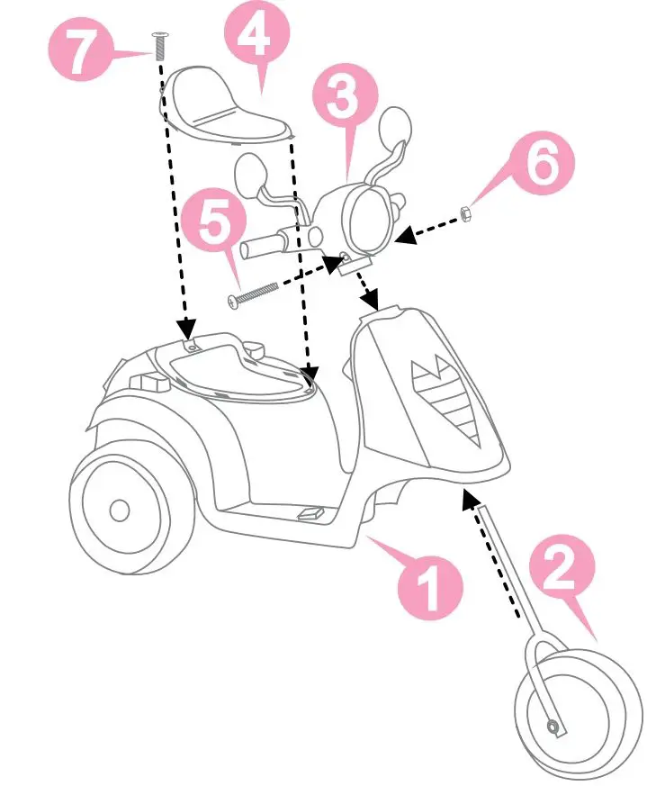 Kmart TR0903 6 Volt Scotter User Manual - Product Overview