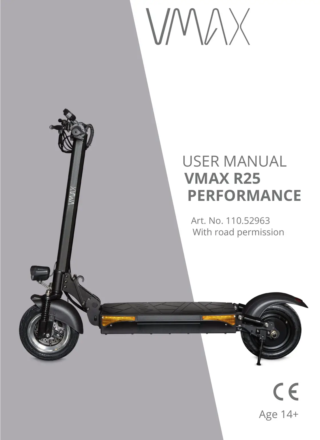 VMAX R25 PERFORMANCE User Manual