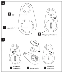 hama 00004639 BRS3 Bluetooth Remote Shutter - fig