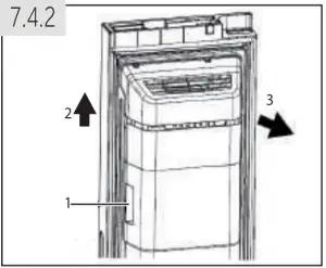 Removing the ice container