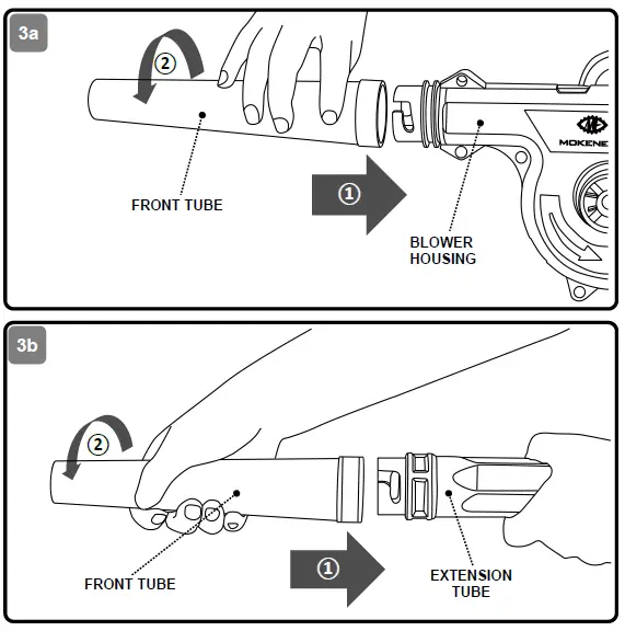 MOKENEYE LB01Z 20V Cordless Leaf Blower and Vacuum FIG 3