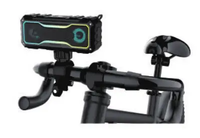 Soundynamic Twinkle Bluetooth Speaker with Pulsing Light- Bike Mount 4