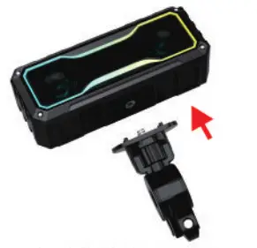 Soundynamic Twinkle Bluetooth Speaker with Pulsing Light- Bike Mount