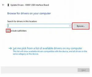 Install the Driver interface