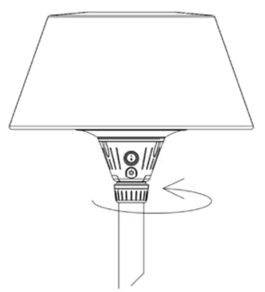 KETTLER KLEH151 0500 Kalos Terrace Electric Heater Table Top - Assembly 3
