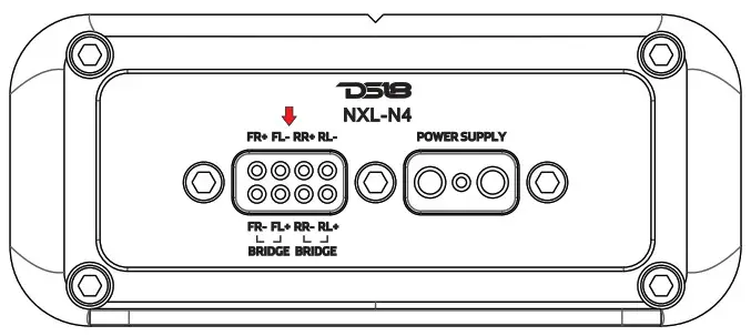 DS18 HYDRO Waterproof Hydro Motorsports - SPEAKER OUTPUTS