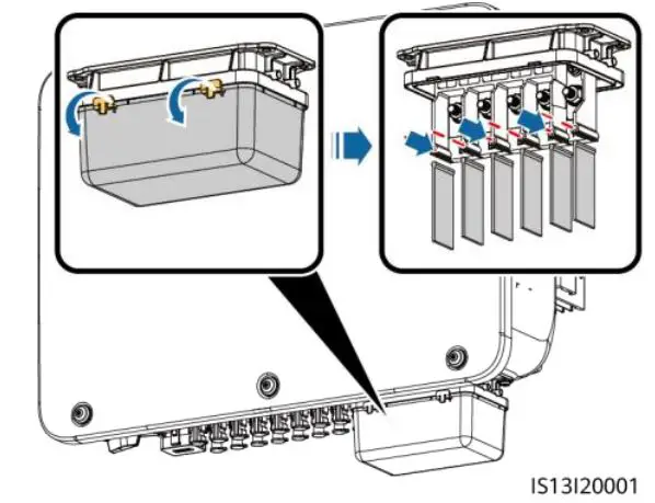 HUAWEI SUN2000-36KTL-M3 Smart String Solar Inverter User Guide - Remove the AC terminal box and install partition boards
