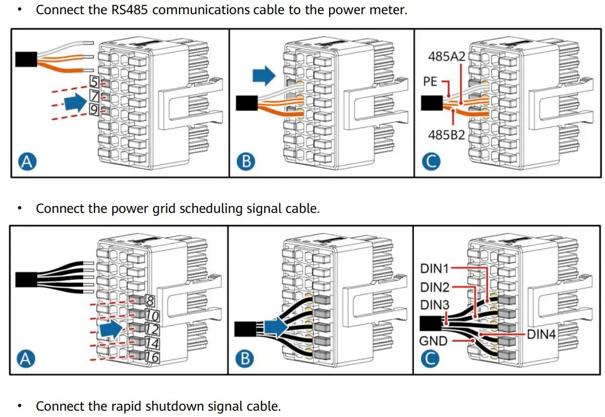 HUAWEI SUN2000-36KTL-M3 Smart String Solar Inverter User Guide - Scenarios Where No Signal Cable Is Connected