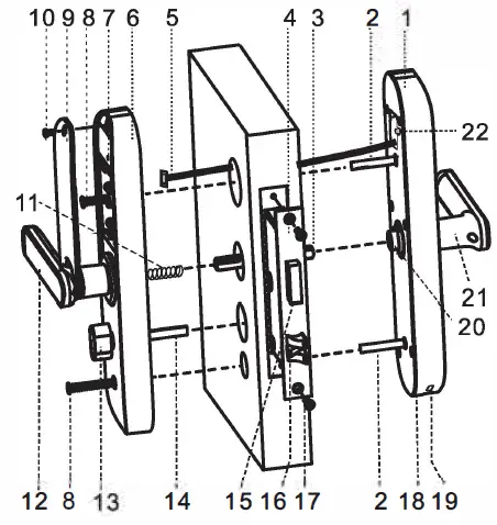 Jiangxi Fingerchip Intelligent Technology E202 WiFi and Bluetooth Smart Lock-1