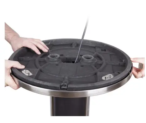 Swan SH16310N Column Patio Heater - base