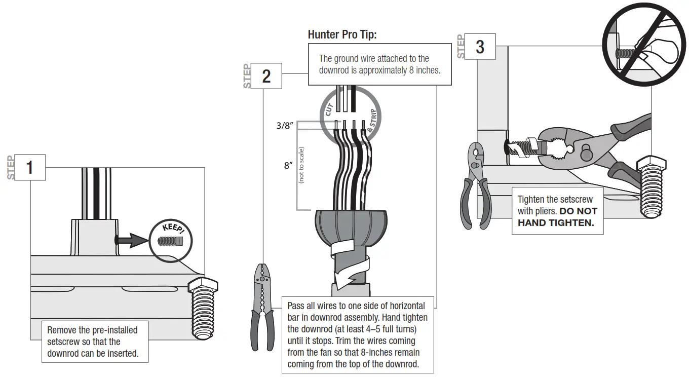 Hunter 51312 Mesquite LED Ceiling Fan - fig14