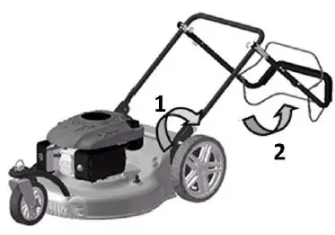 ZIPPER ZI-DRM 51 3 Wheels Gasoline Lawn Mower fig 1