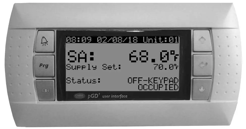 MODINE 74-543.3 Carel pGD1 Display Interface Module product