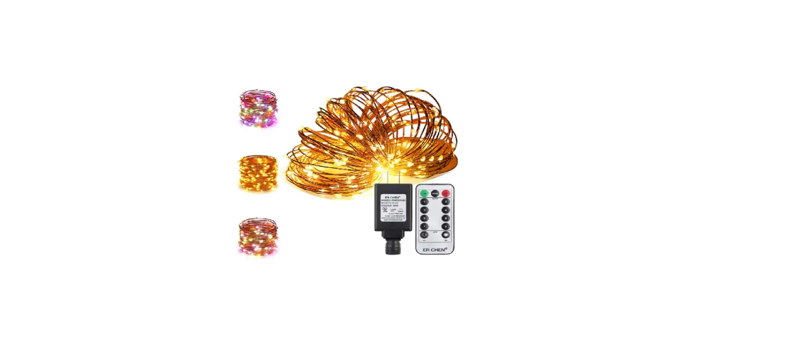Er Chen Rf Remote Control Dual Color Led String Lights User Manual