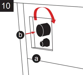HAMPTON BAY FP20306 26 Inch Round Concrete Propane Gas Fire Column - ASSEMBLY 10