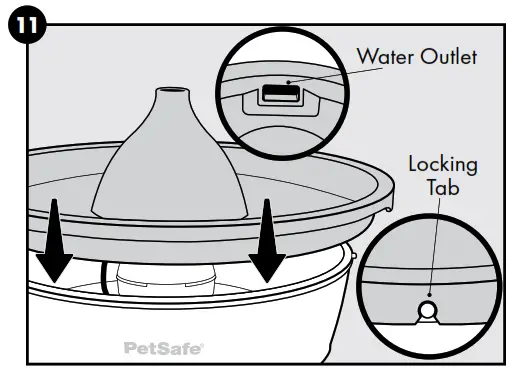 PetSafe PWW00-16928 Drinkwell Butterfly Pet Fountain - 11