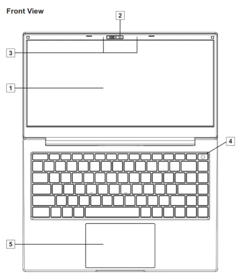 AWOW CreaBook i540 Full HD Laptop - computer
