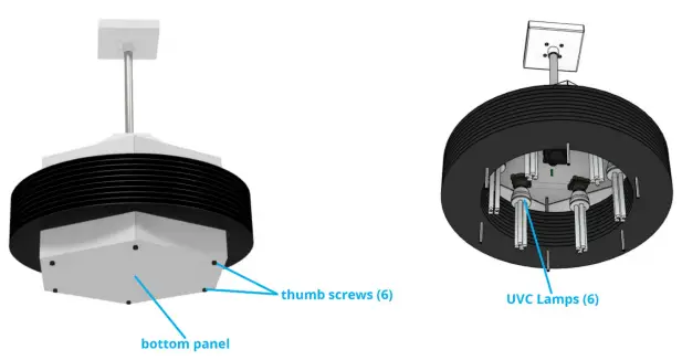 American Ultraviolet STBF-12 STBF Series Upper Air Pendant Fixture-fig6