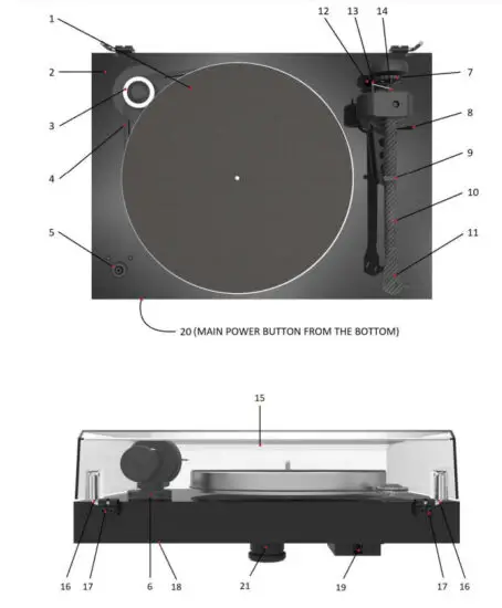 Pro-Ject X8 Minimalist Turntable - figure 1